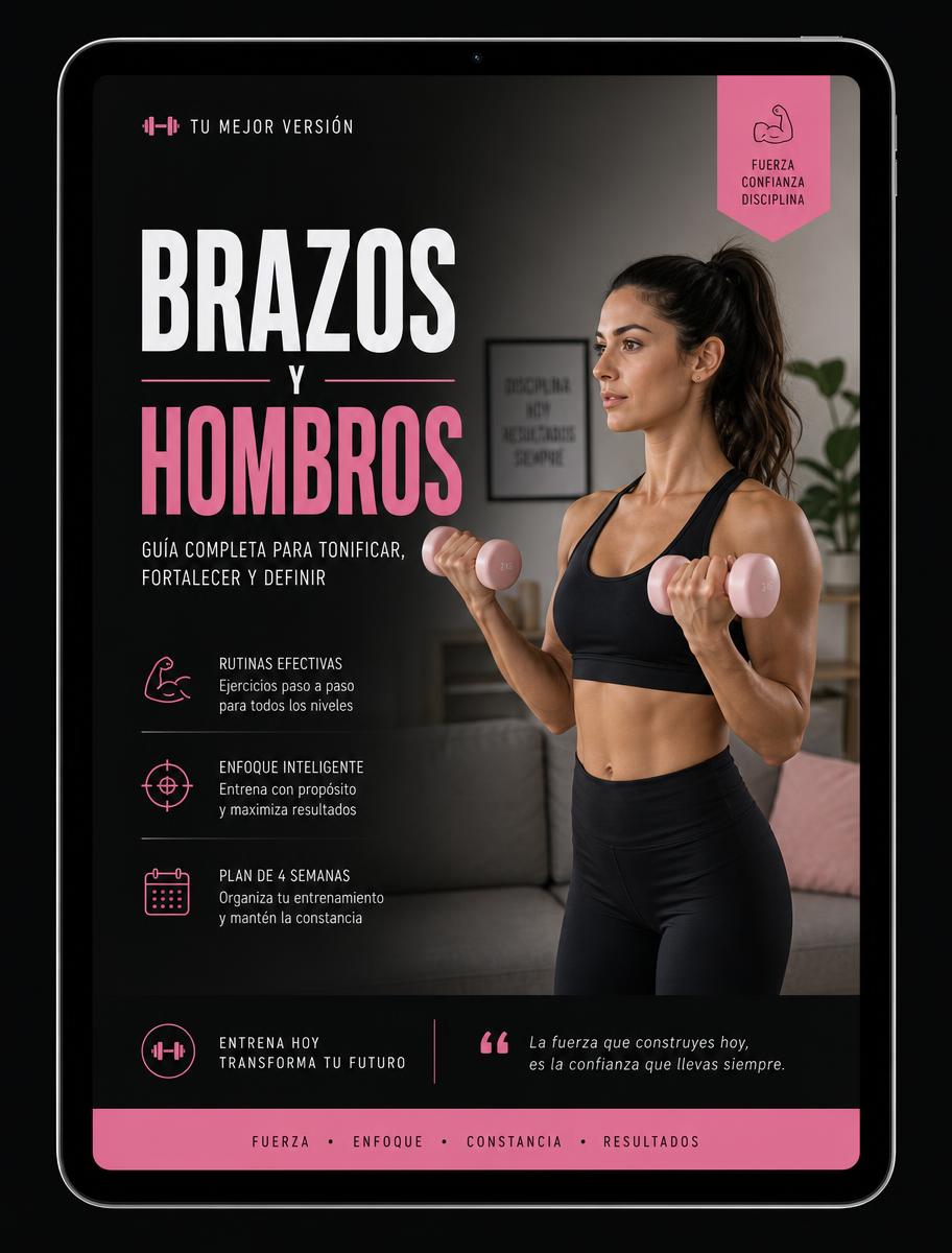 Ejemplo de la guía digital de Brazos y hombros