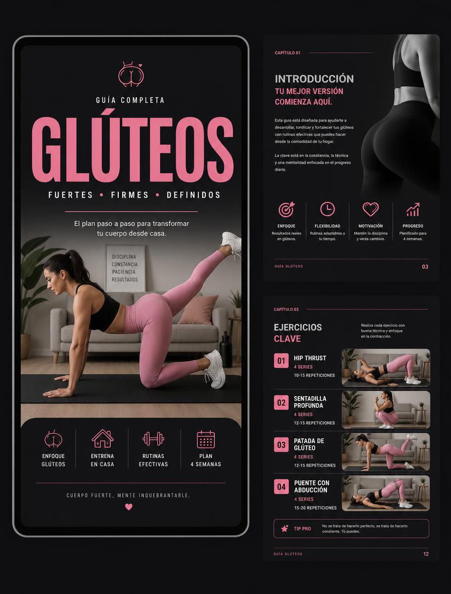 Ejemplo de la guía digital de Glúteos